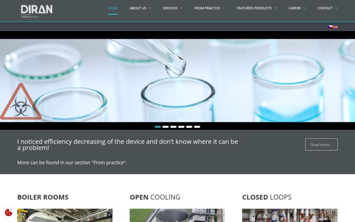 Screenshot of dirancompany.com