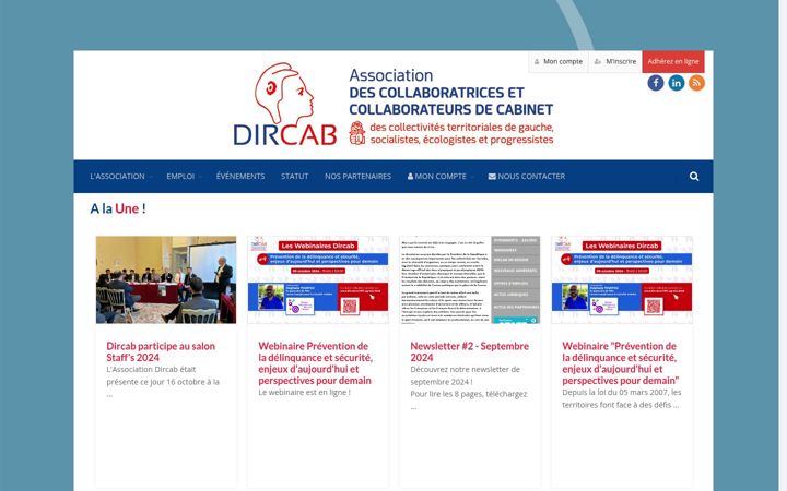 Екранна снимка на dircab.net