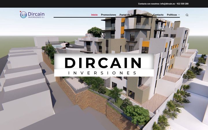 Ekraanipilt saidist dircain.es