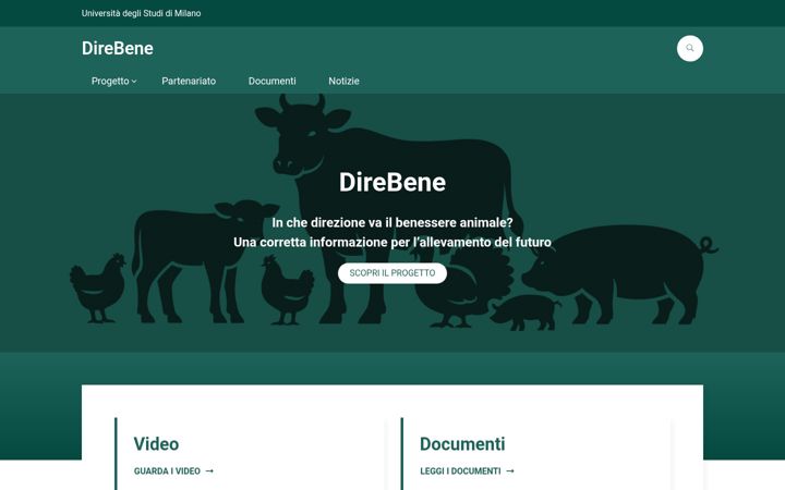Screenshot ta' direbene.unimi.it