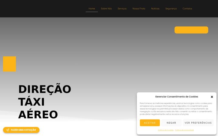 Ekrano kopija direcaotaxiaereo.com.br
