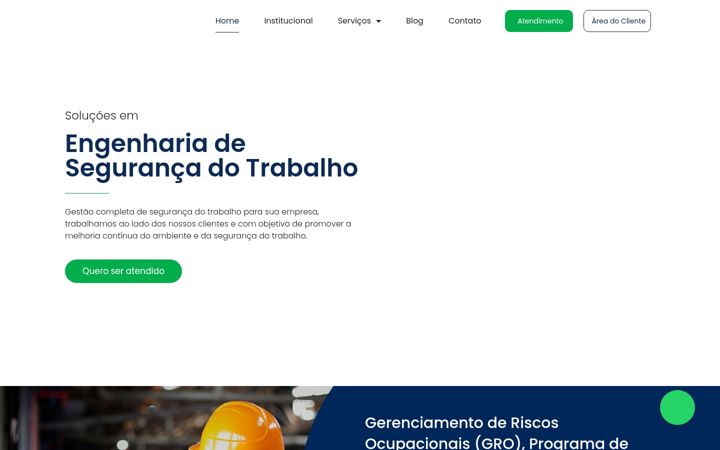 Ekrano kopija direcionarengenharia.com.br