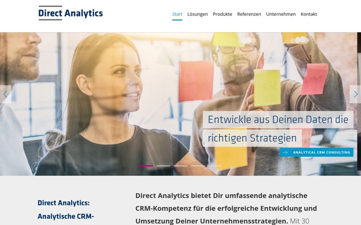 Screenshot του direct-analytics.de