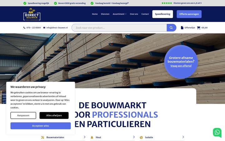 Zrzut ekranu direct-bouwen.nl