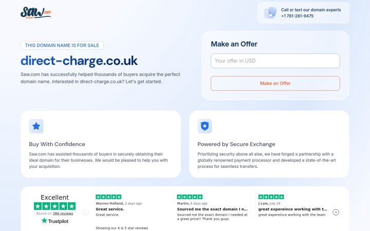 Zrzut ekranu direct-charge.co.uk