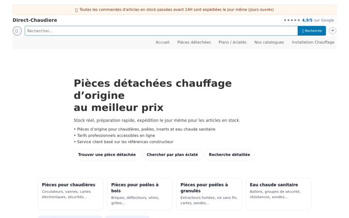 Screenshot of direct-chaudiere.com