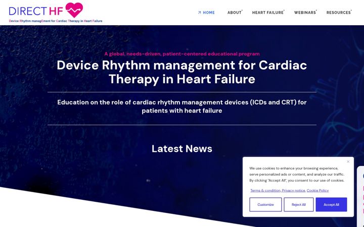 Captură de ecran a direct-hf.org