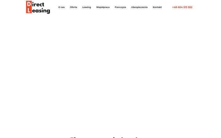 Screenshot stránky direct-leasing.pl