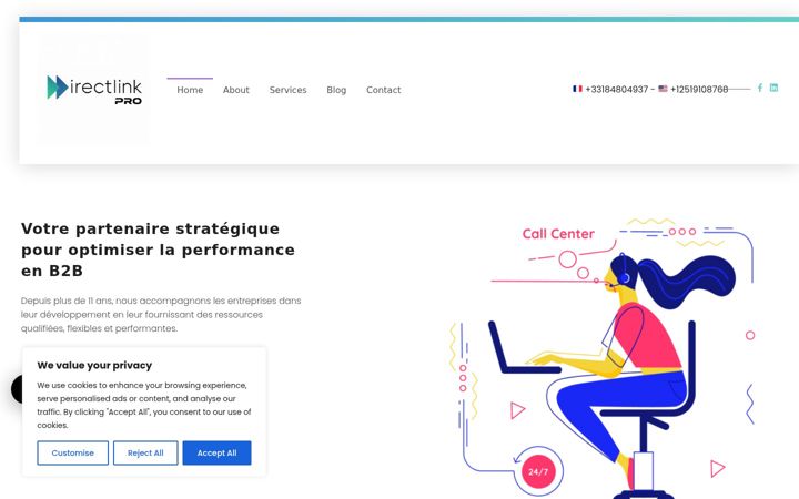 Captura de pantalla de direct-link.fr