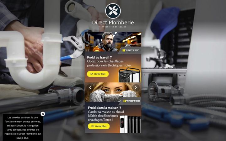 Screenshot of direct-plomberie.com