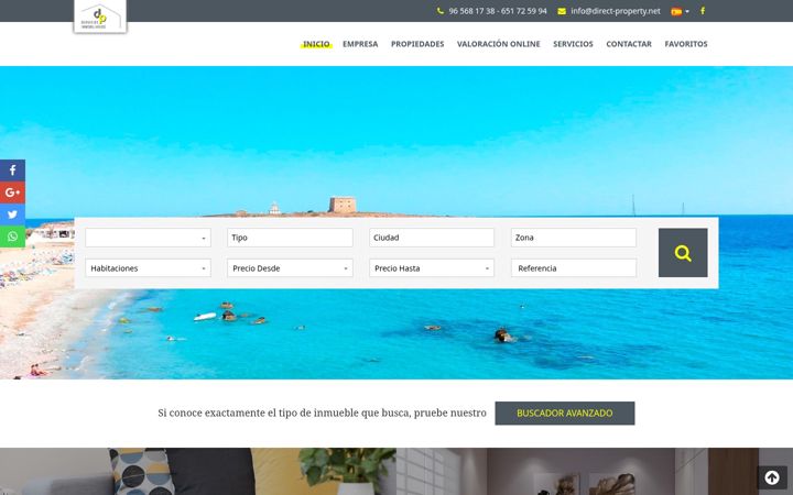 Екранна снимка на direct-property.net