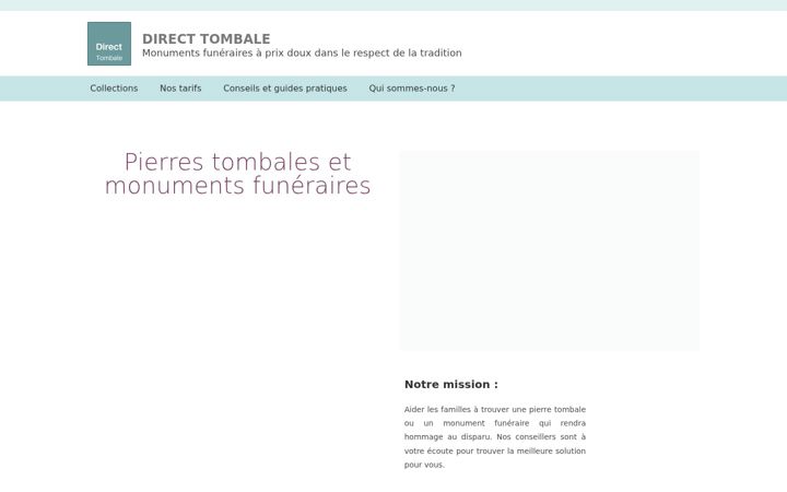 Posnetek zaslona direct-tombale.fr