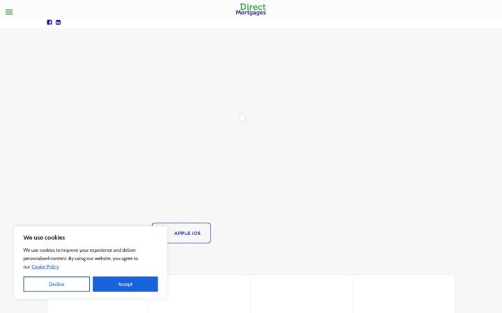 Screenshot di direct2mortgages.co.uk