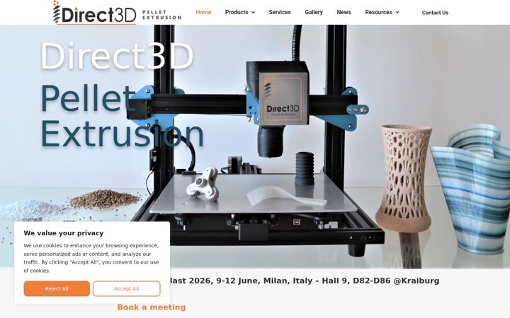 Screenshot of direct3d.it