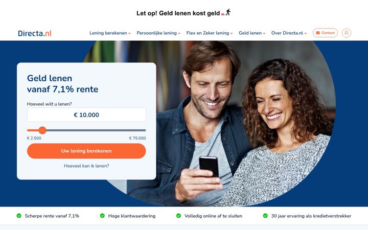 Zrzut ekranu directa.nl