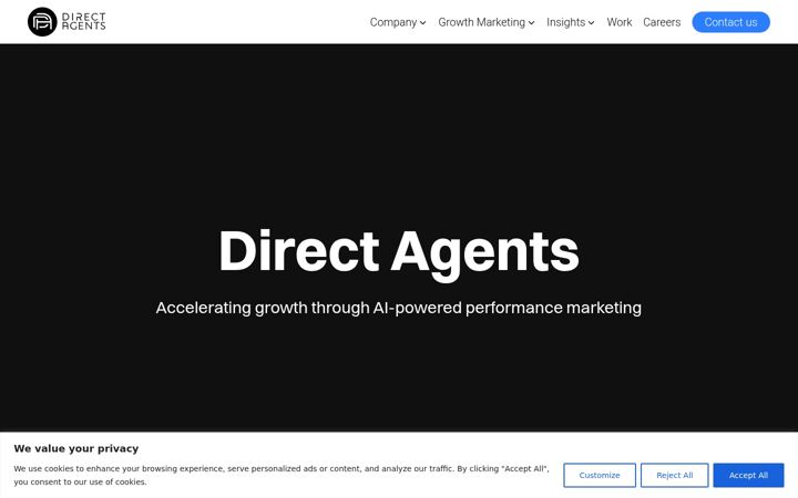 Screenshot of directagents.com