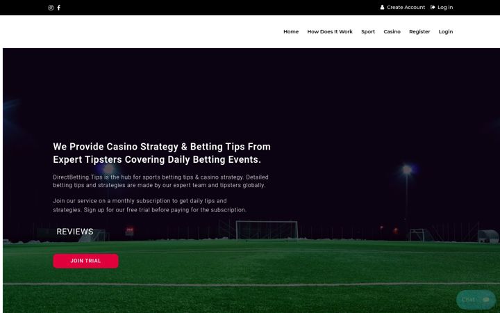 Screenshot of directbetting.tips
