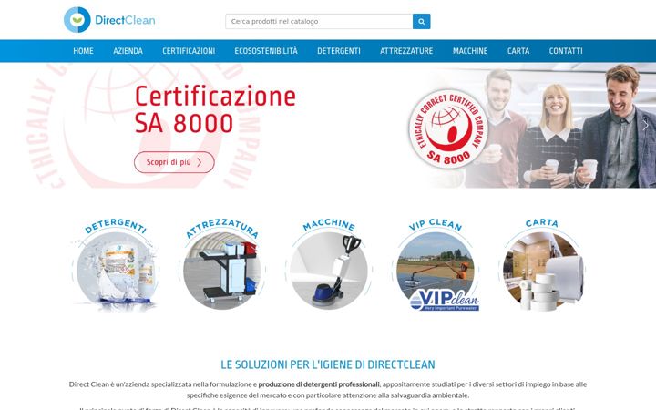 Screenshot of directclean.it