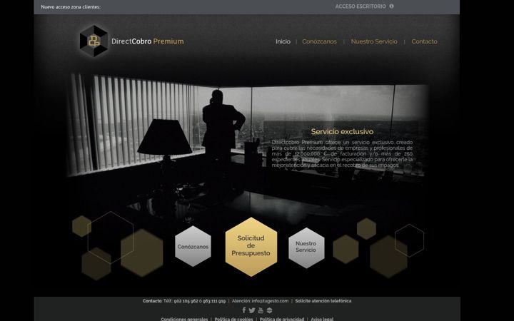 Snimka zaslona za directcobropremium.com