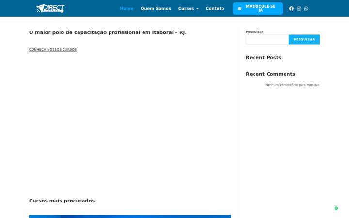 Screenshot of directcursos.com