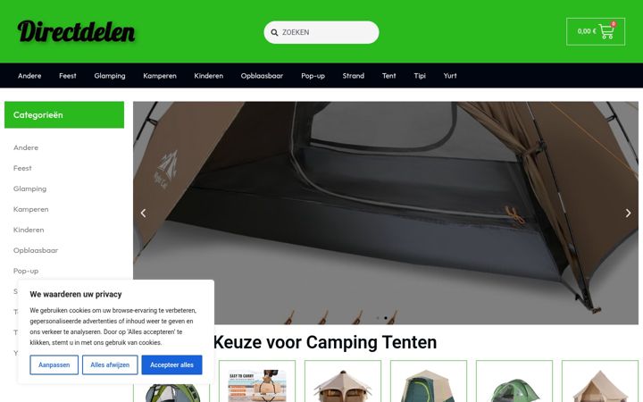 Zrzut ekranu directdelen.nl