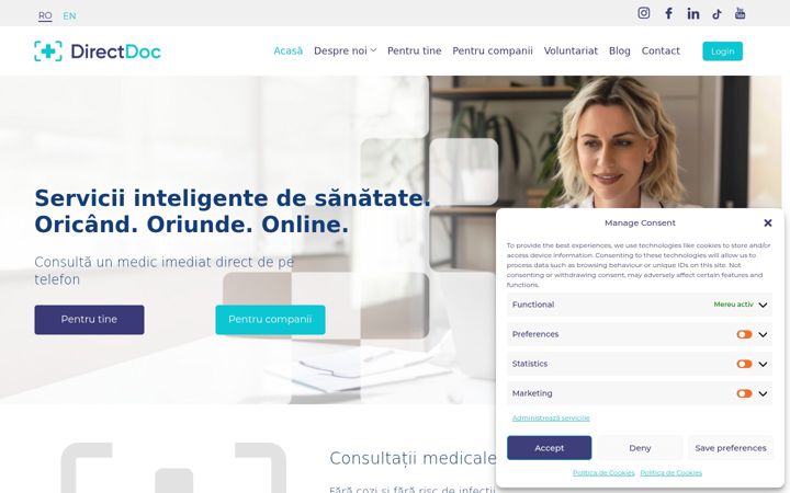 Képernyőkép: directdoc.ro