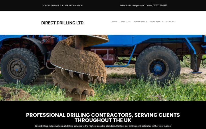 Screenshot stránky directdrillingltd.co.uk