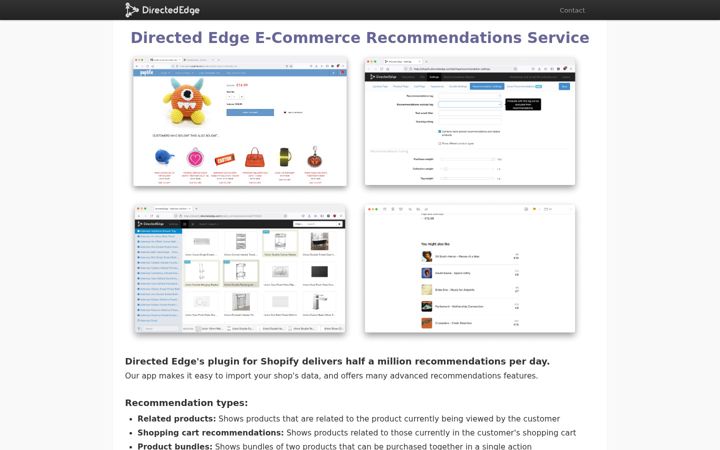 Screenshot of directededge.com