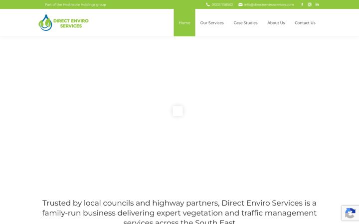 Zrzut ekranu directenviroservices.co.uk