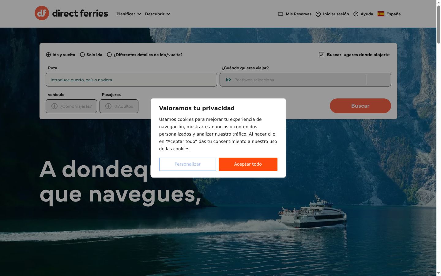 Ekraanipilt nõusolekubännerist, mida näidati enne mis tahes suhtlust