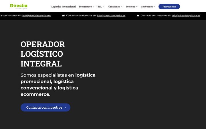 Ekraanipilt saidist directialogistica.es