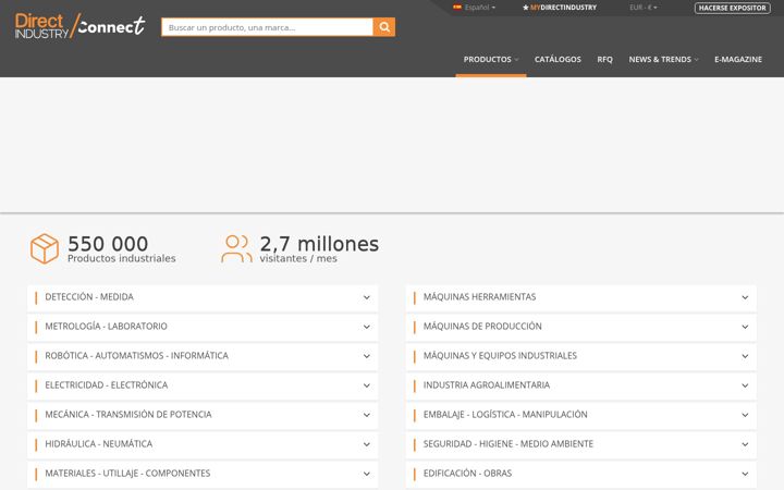 Screenshot di directindustry.es