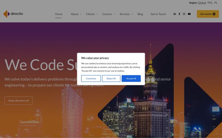 Screenshot of directio.com