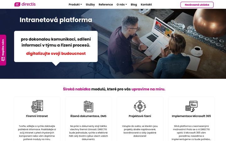 Screenshot ta' directis.cz