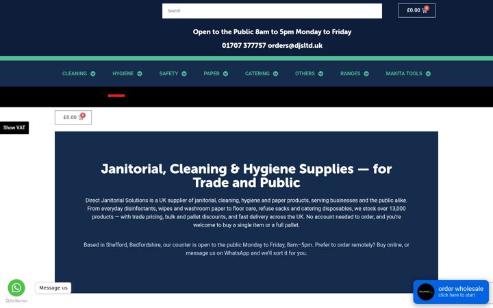 Zrzut ekranu directjanitorialsolutions.co.uk