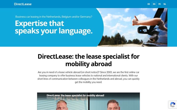 Screenshot of directlease.eu