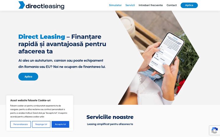 Képernyőkép: directleasing.ro