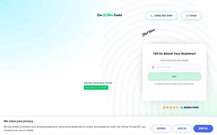 Screenshot of directlocfunding.com