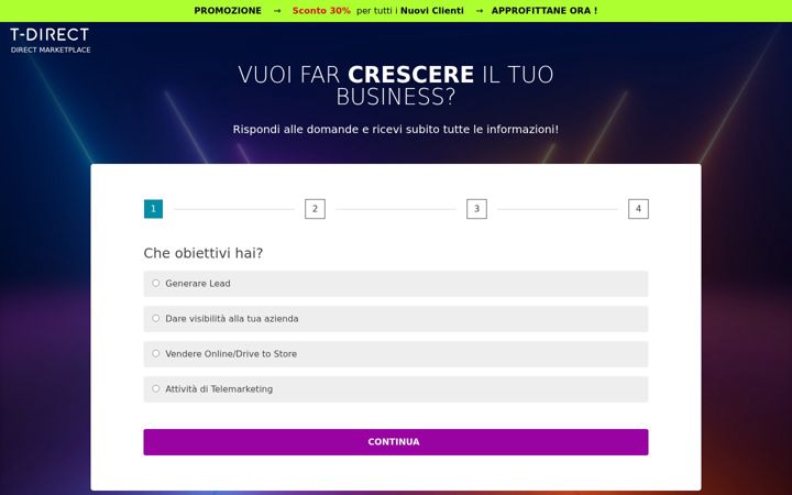 Ekrano kopija directmarketplace.it