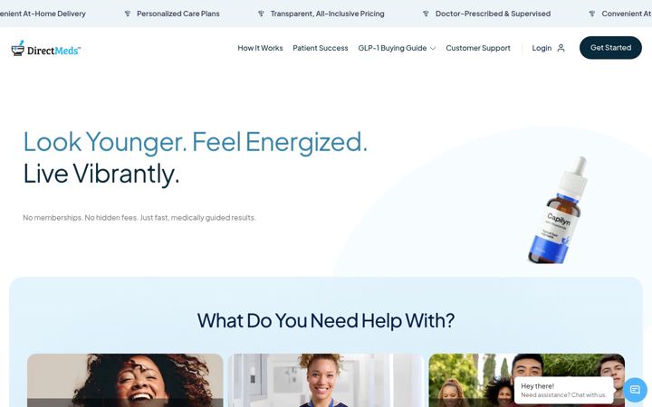 Screenshot of directmeds.com