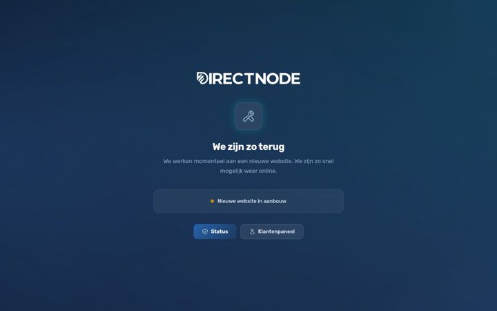 Screenshot von directnode.nl
