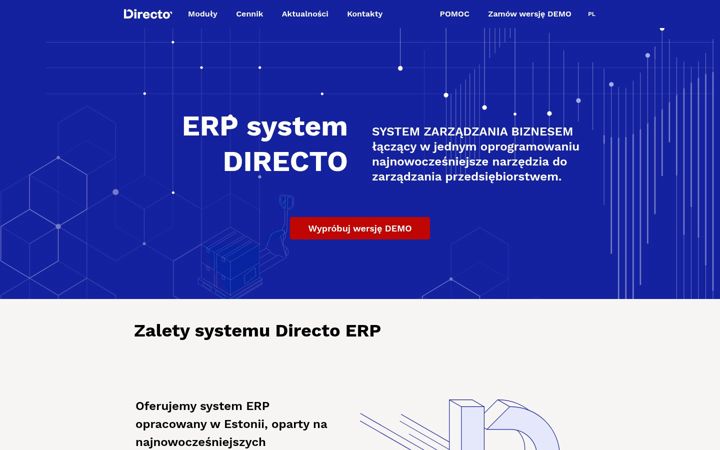 Screenshot stránky directo.pl