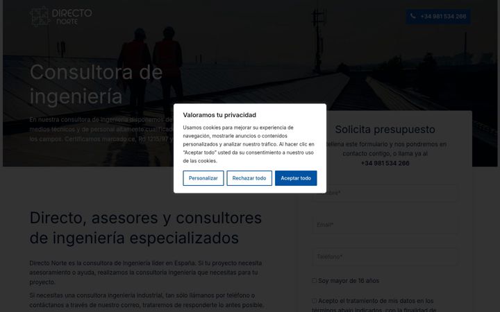 Screenshot of directonorte.com