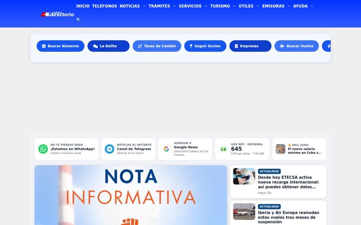 Screenshot of directoriocubano.info