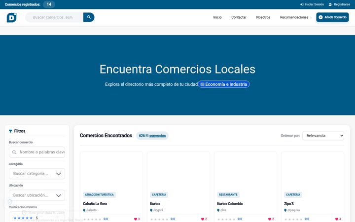 Screenshot of directoriolatinoamerica.com