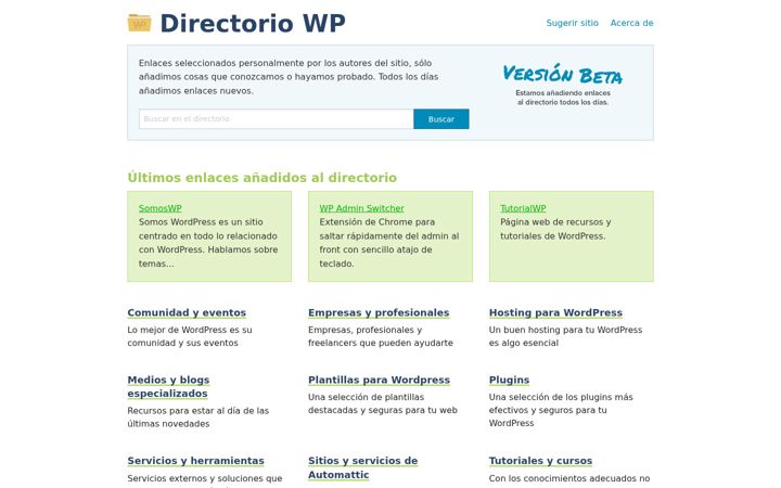 Screenshot of directoriowp.com