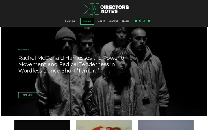 Screenshot of directorsnotes.com