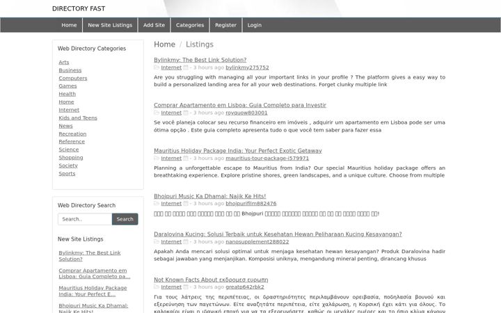 Screenshot of directory-fast.com