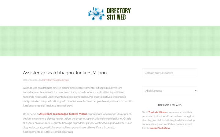 Screenshot of directorysitiweb.eu