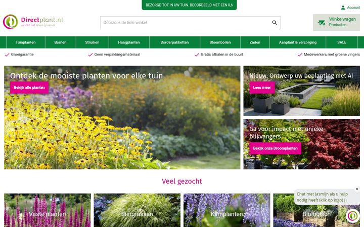 Screenshot of directplant.nl